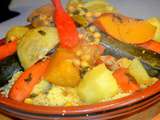 Couscous Marocain à l'Agneau et Légumes - Tastygourmandise