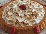 Tarte Fraises Rhubarbe Meringuée