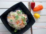 Salade vermicelles de riz aux crevettes