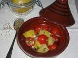 Salade de tomates cerises au cumin et au citron confit