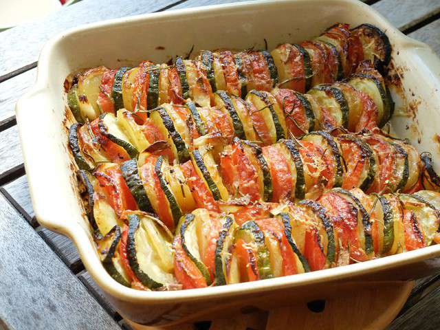 Recettes de Tian de Legumes et Pomme de terre