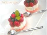 Mini cheesecake aux fruits rouges