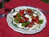 Entrée ou Plat complet : Salade Tomates cerise, Mozzarella et anchois