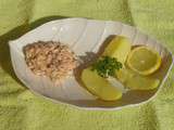 Idée de repas : Tartare saumon et pomme de terre à l'eau