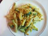 Zucchini Penne with Goat Cheese Sauce Recipe