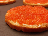 Toast Œuf de lompe. Une recette avec du fromage Kiri pour Noël