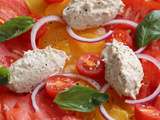 Salade de tomates aux rillettes de thon