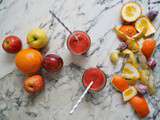 Smoothie fraises-orange-pomme