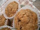 Muffins aux bananes-dattes-noix