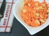 Salade de carottes et fenouil aux amandes et noix de coco