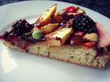 Apple and blackberries tart