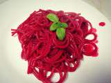 Beetroot spaghettis – Spaghettis a la betterave
