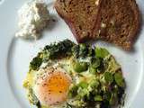 Fava beans, dill and poached egg