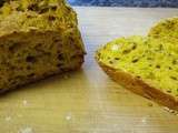 Turmeric and almonds bread/ Pain au curcuma et amandes