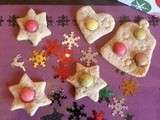Biscuits de Noël - Episode 5 : sablés vanille/noisettes et décor en smarties