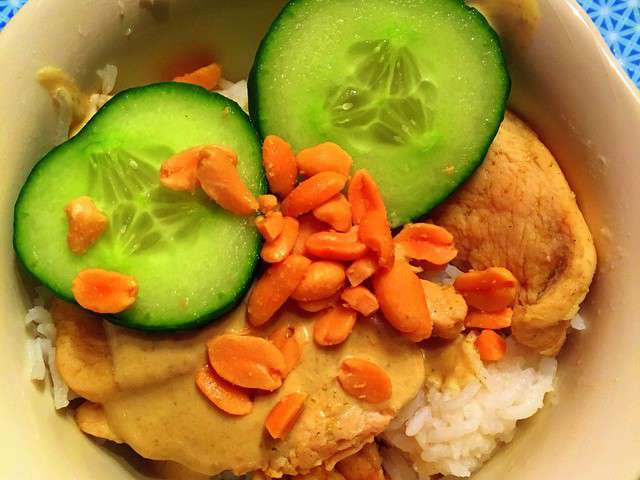 Recettes de Poulet au curry et Wok