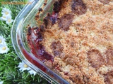 Crumble pommes framboises (thermomix)
