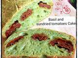 Basil and sundried tomatoes Cake