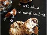 Cookies au cœur coulant de caramel