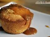 Muffin coco-amande cœur coulant de chocolat