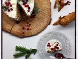 Nake Cake Pain d ' épices , Mascarpone & Airelles pour Sweet Table de Noël