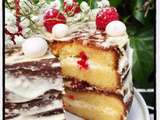 Naked Cake Chocolat Blanc Framboises pour Fêter Pâques & un peu de Soleil de San Remo