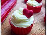 St Valentin Deuxième ! Des Pink Velvet Cupcakes Jolis comme des Coeurs Forcément
