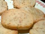 Biscuits salés aux graines de pavot et sésame
