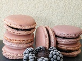 Macarons à la mûre , Macarons 3 chocolats