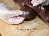 Coques en chocolat - tuto temperage chocolat