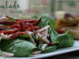 Salade épinards-poulet-chorizo