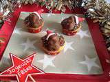 Cupcakes de Noël : chamallow, Nutella, ourson à la guimauve