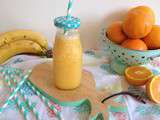 Smoothie vitaminé : orange, ananas, banane