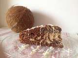 Zebra cake chocolat noix de coco