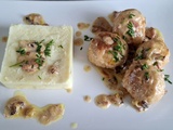 Boulettes de poulet au vin blanc