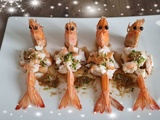 Gambas Jumbo à la vinaigrette japonaise
