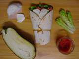 Wrap thon-aubergine-mozzarella