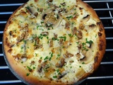 Pizza blanche au gorgonzola