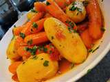 Pommes de terre et carottes épicées au Micro Minute