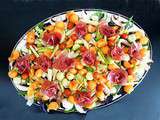 Salade fruitée au jambon cru