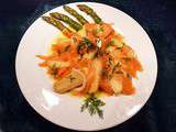 Salade parmentière aux asperges et saumon fumé