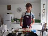 Cours particulier, cuisine de nos régions pour un jeune écossais….Aïoli, coeurs de canard, clafoutis & gâteau basque