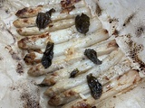 Asperges blanches en papillote