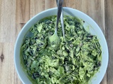 Salade de choux sauce avocat