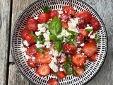 Salade de fraises meringues & basilic