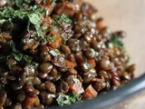 Salade tiède de lentilles (au cuiseur à riz)