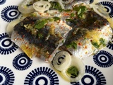 Sardines crues marinées