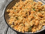 Taboulé oriental pois chiches, carottes, orange et dattes