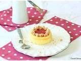 Cheesecake crumble et coulis de fraises {sans pâte}