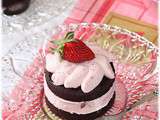 Layer cakes choco fraises